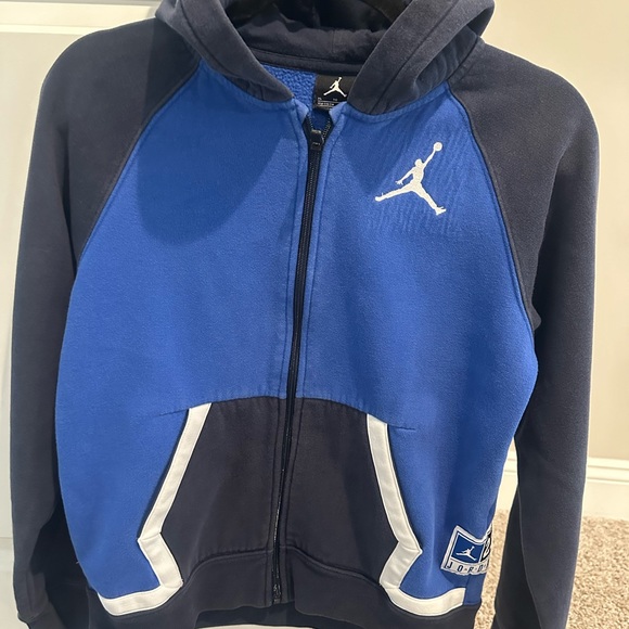 Jordan Full zip hoodie / Blue / Size XL / Gently worn - Picture 1 of 5